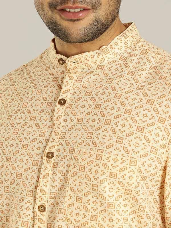 Men Printed Full Sleeve Cotton Shirt