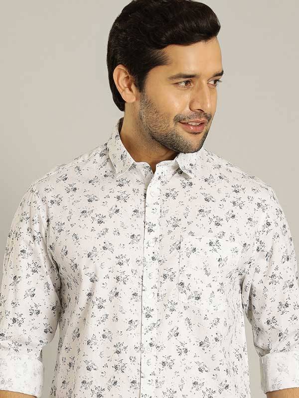 Men Printed Full Sleeve Cotton Shirt
