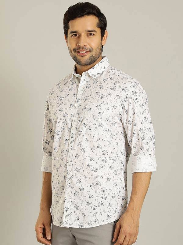 Men Printed Full Sleeve Cotton Shirt