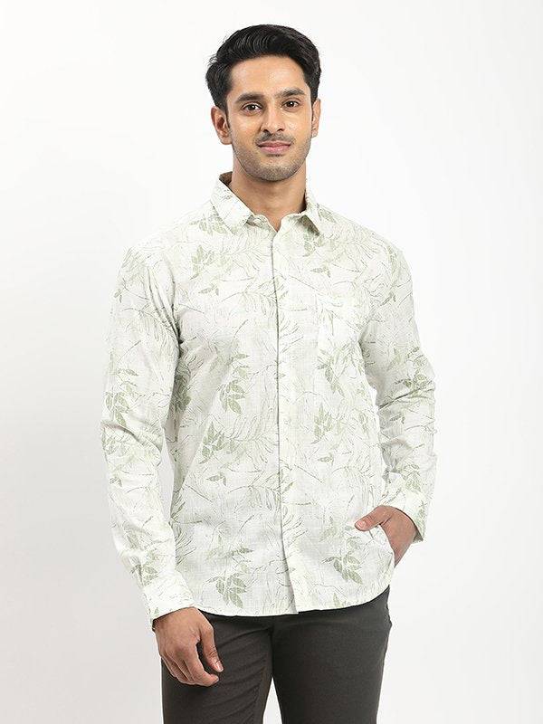 Men Printed Full Sleeve Cotton Shirt