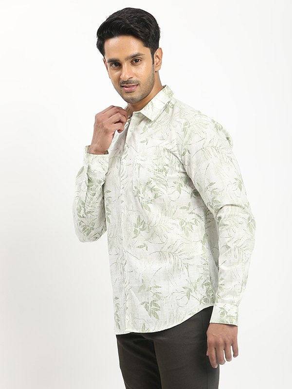 Men Printed Full Sleeve Cotton Shirt