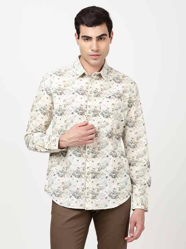 Men Printed Full Sleeve Cotton Shirt