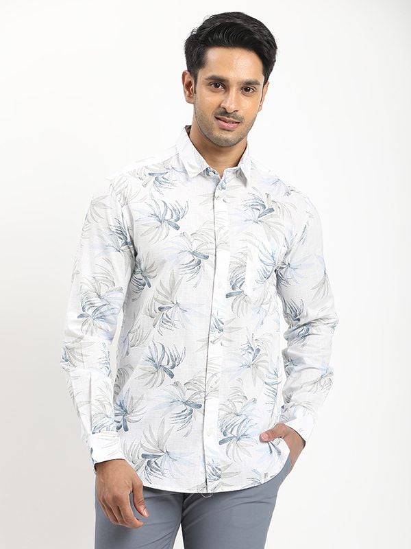 Men Printed Full Sleeve Cotton Shirt