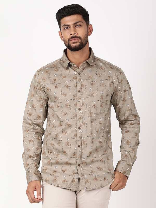 Men Printed Full Sleeve Cotton Shirt