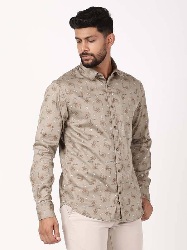 Men Printed Full Sleeve Cotton Shirt