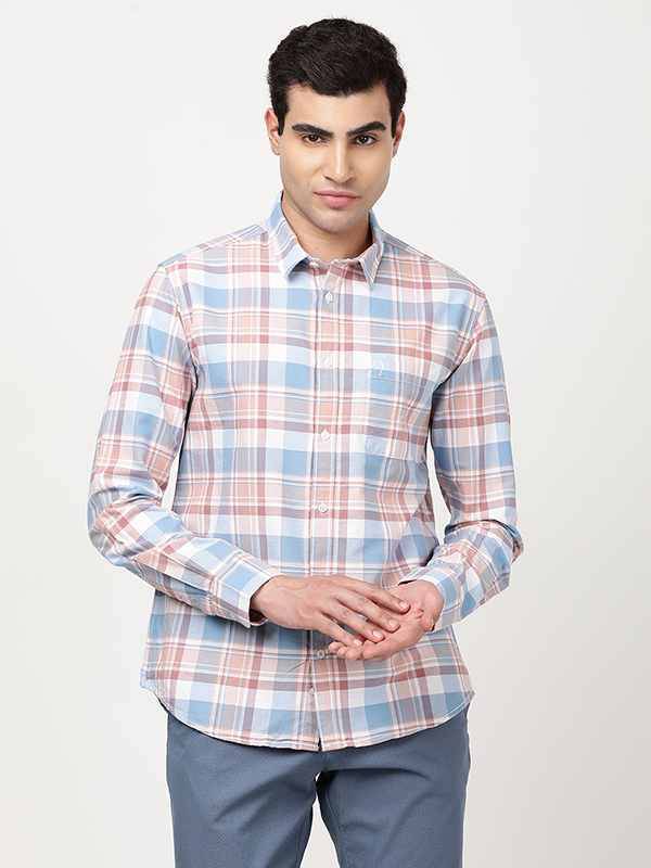 Men Checked Full Sleeve Cotton Shirt