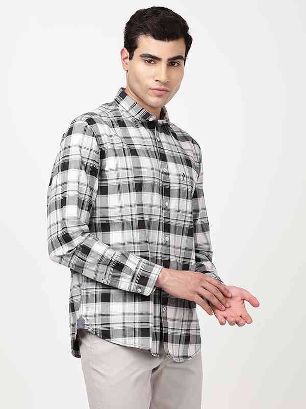 Men Checked Full Sleeve Cotton Shirt
