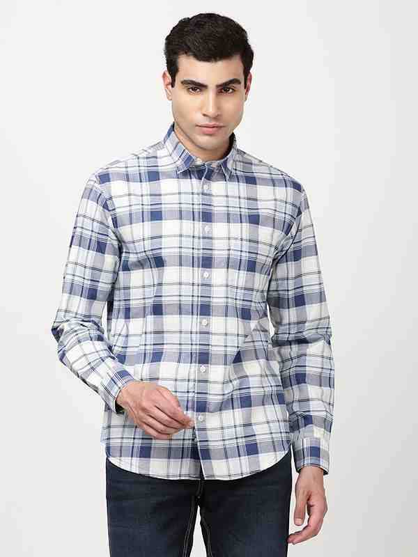 Men Checked Full Sleeve Cotton Shirt