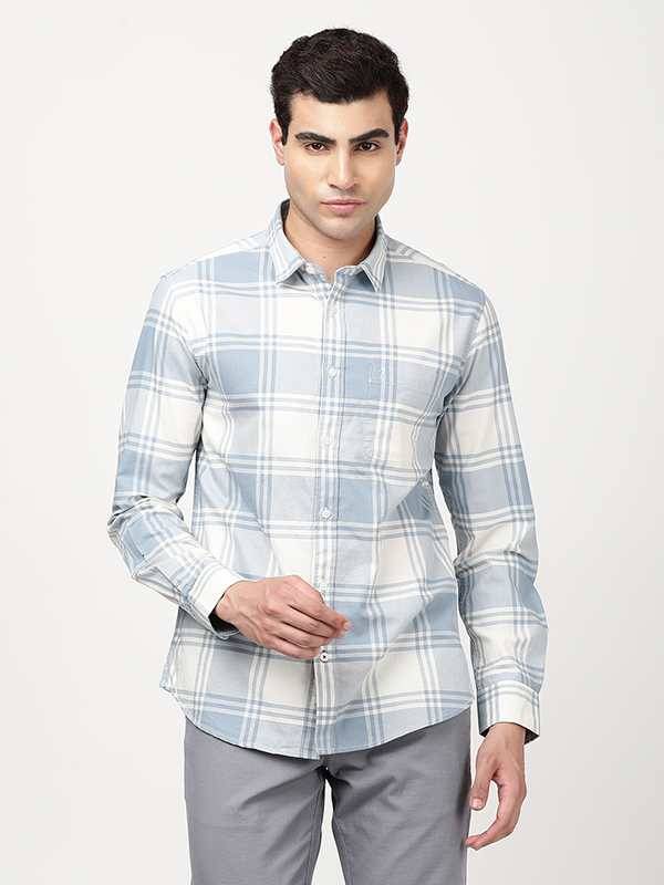 Men Checked Full Sleeve Cotton Shirt