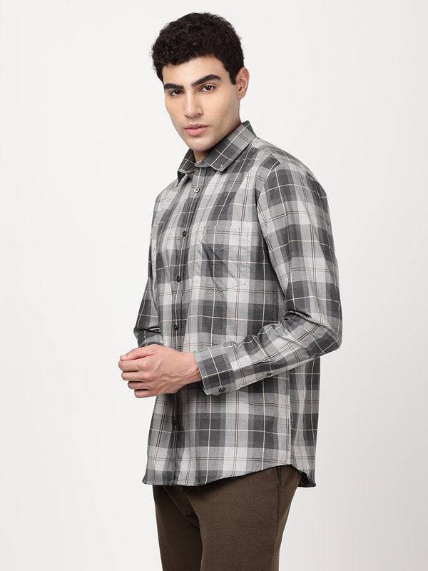 Men Checked Full Sleeve Cotton Shirt