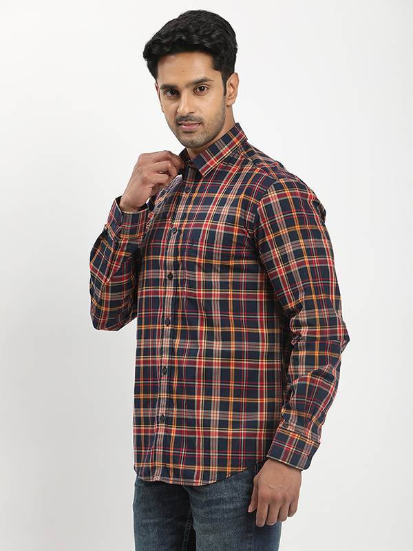 Men Checked Full Sleeve Cotton Shirt
