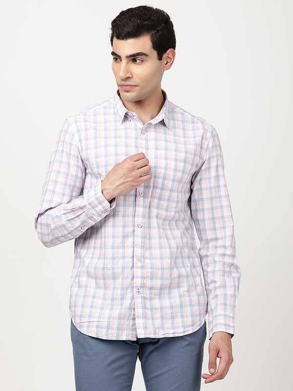 Men Checked Full Sleeve Cotton Shirt