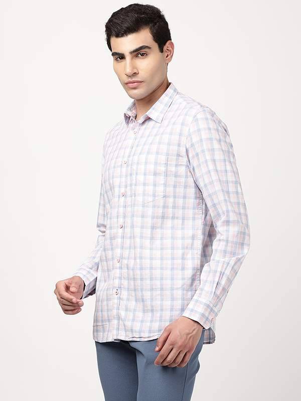 Men Checked Full Sleeve Cotton Shirt