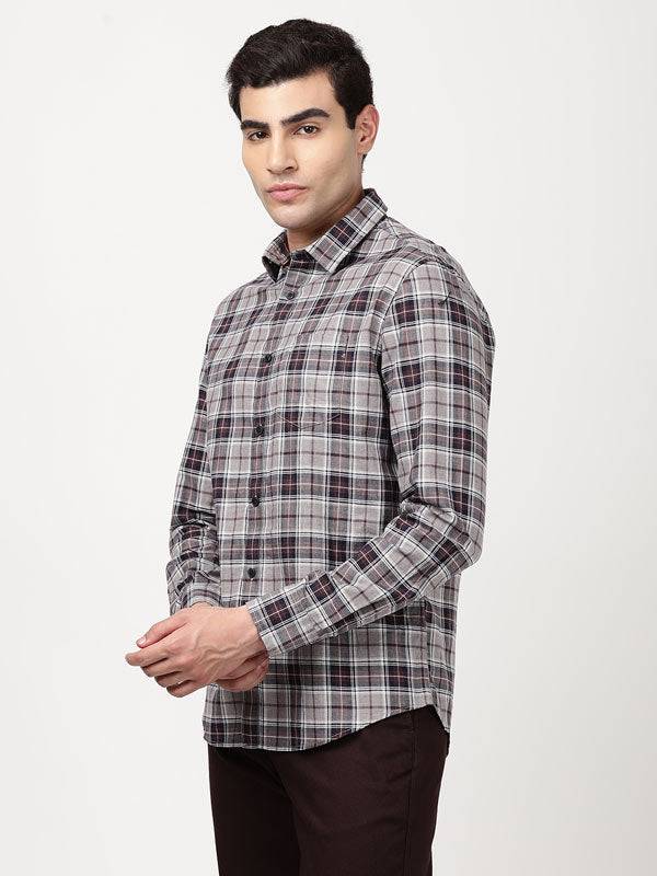 Men Checked Full Sleeve Cotton Shirt