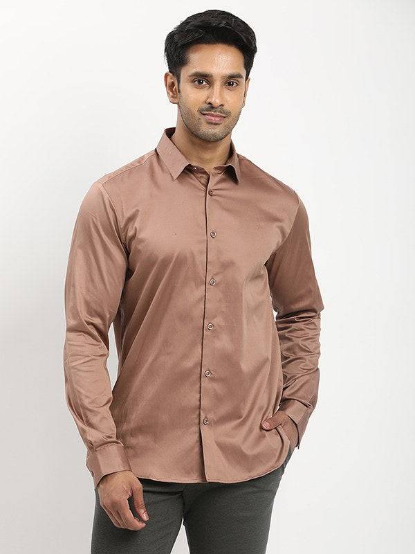 Men Solid Full Sleeve Cotton Shirt