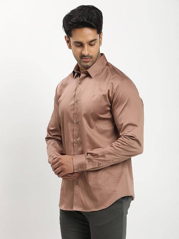 Men Solid Full Sleeve Cotton Shirt