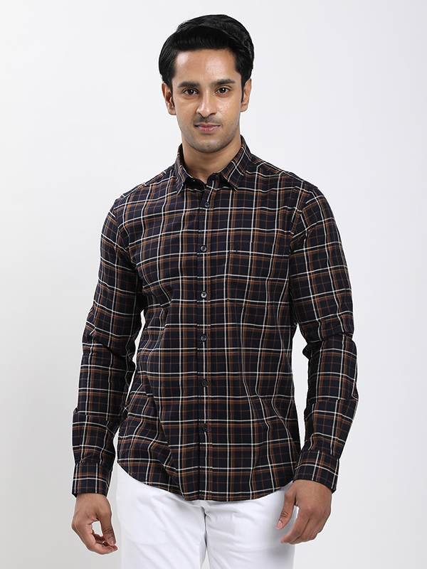 Men Checked Full Sleeve Cotton Shirt