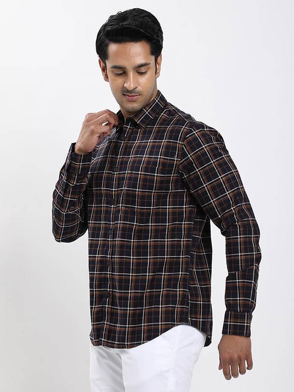 Men Checked Full Sleeve Cotton Shirt