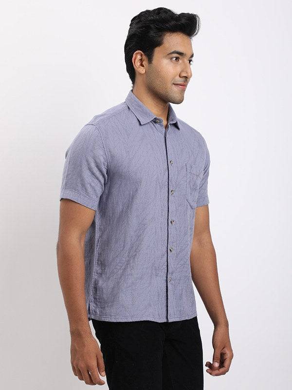 Men Printed Half Sleeve Cotton Blend Shirt