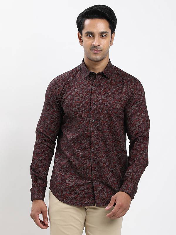 Men Printed Full Sleeve Cotton Shirt