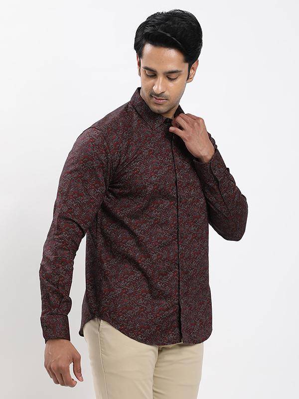Men Printed Full Sleeve Cotton Shirt