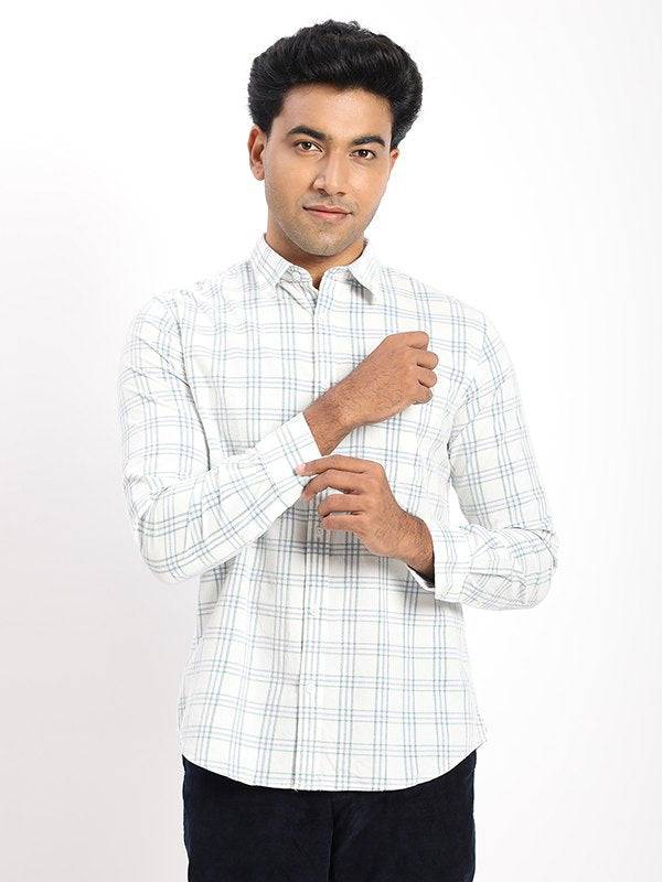 Men Checked Full Sleeve Cotton Shirt