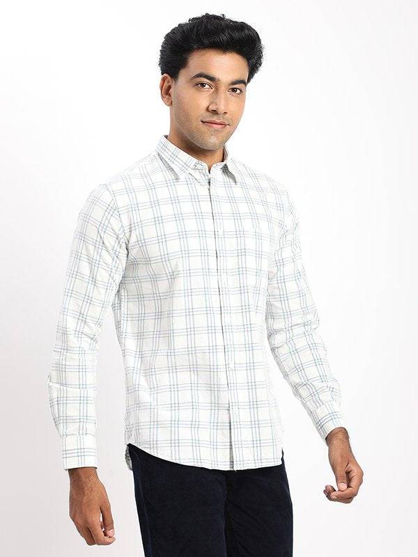 Men Checked Full Sleeve Cotton Shirt