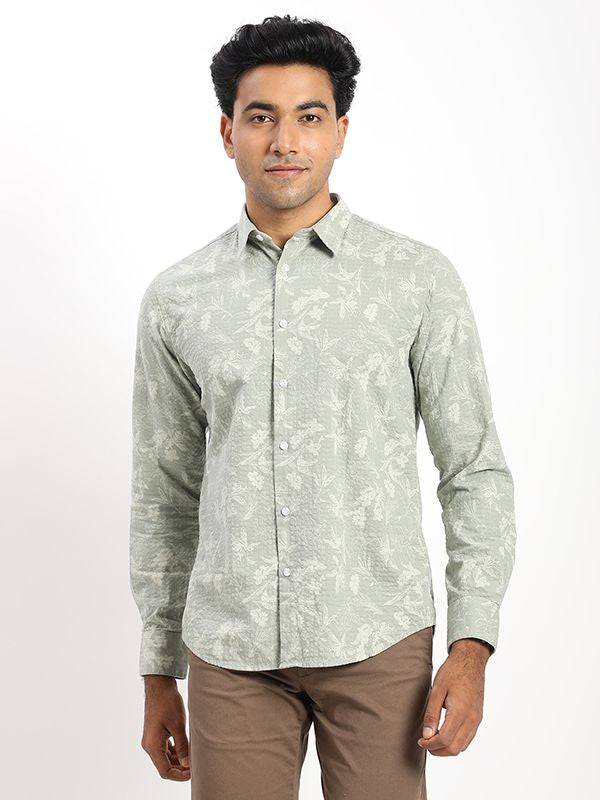 Men Printed Full Sleeve Cotton Shirt