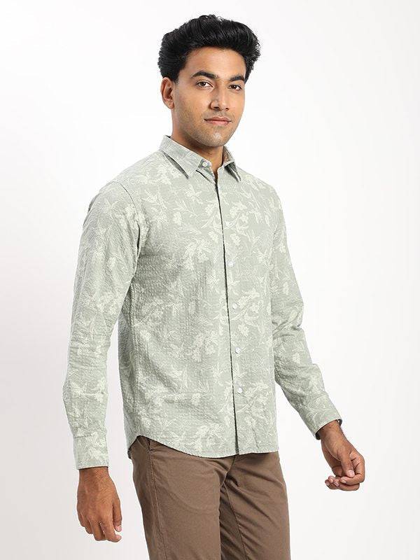 Men Printed Full Sleeve Cotton Shirt