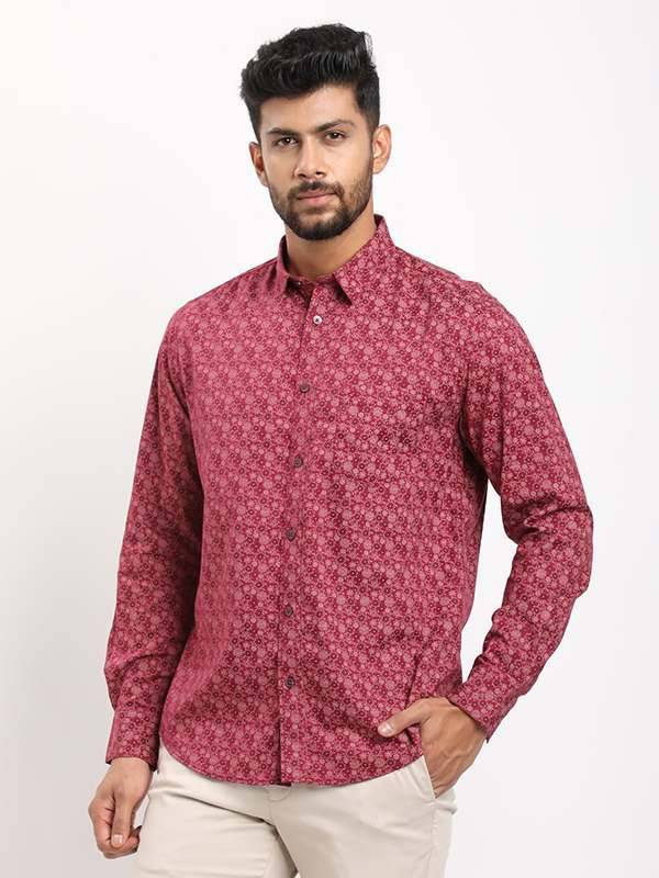 Men Printed Full Sleeve Cotton Blend Shirt