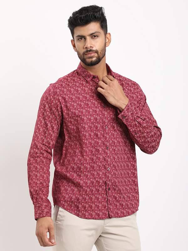 Men Printed Full Sleeve Cotton Blend Shirt