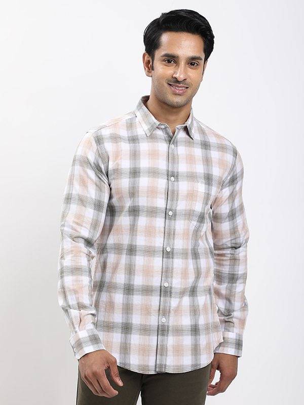Men Checked Full Sleeve Cotton Shirt