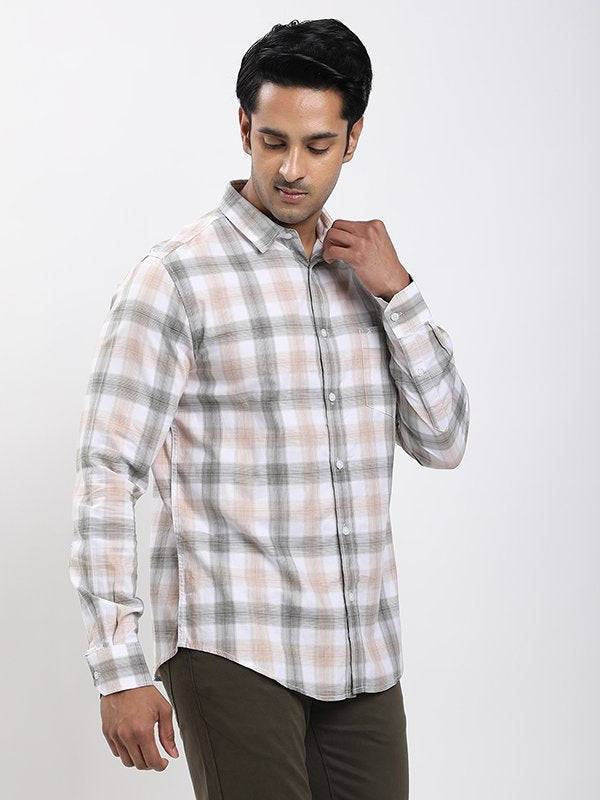 Men Checked Full Sleeve Cotton Shirt
