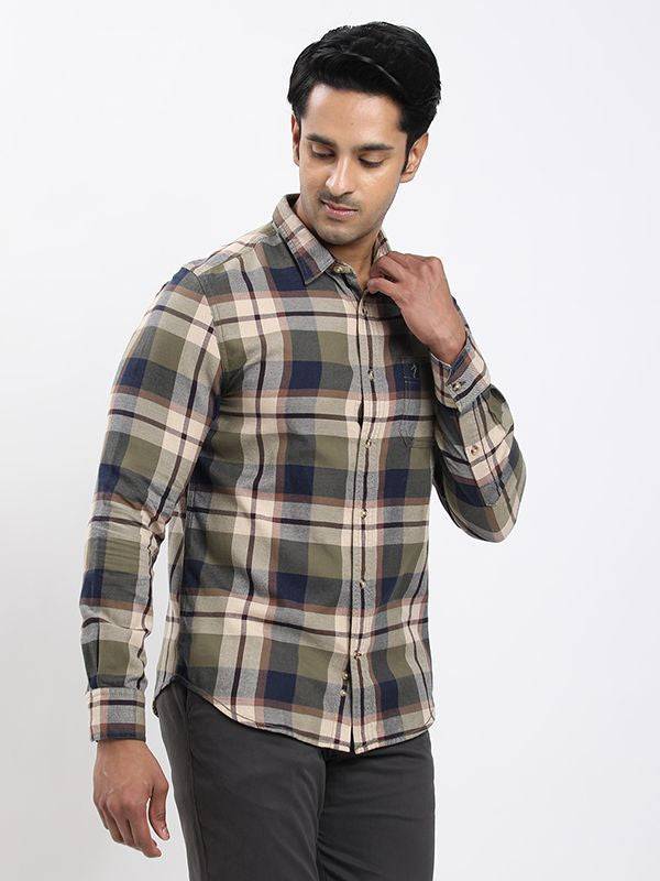 Men Checked Full Sleeve Cotton Shirt