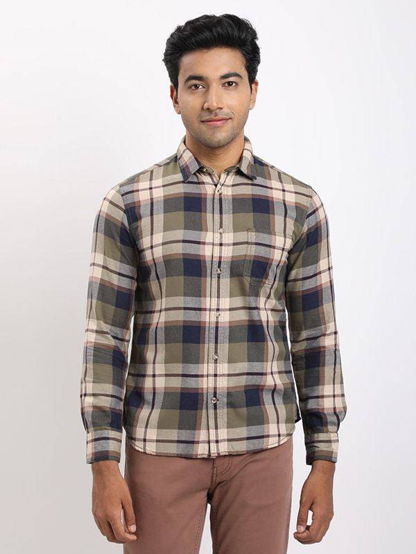 Men Checked Full Sleeve Cotton Shirt