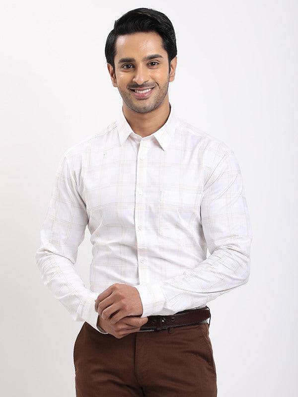 Men Checked Full Sleeve Cotton Shirt