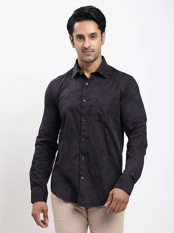 Men Printed Full Sleeve Cotton Shirt