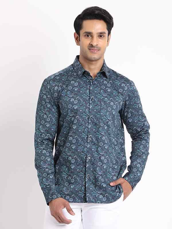 Men Printed Full Sleeve Cotton Shirt