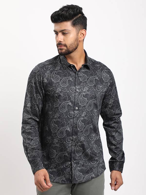 Men Printed Full Sleeve Cotton Shirt
