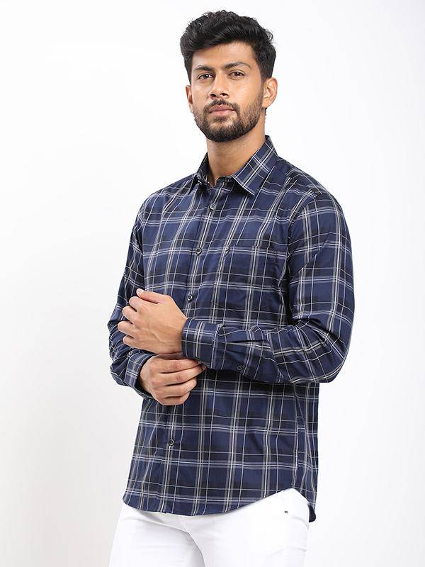 Men Checked Full Sleeve Cotton Shirt