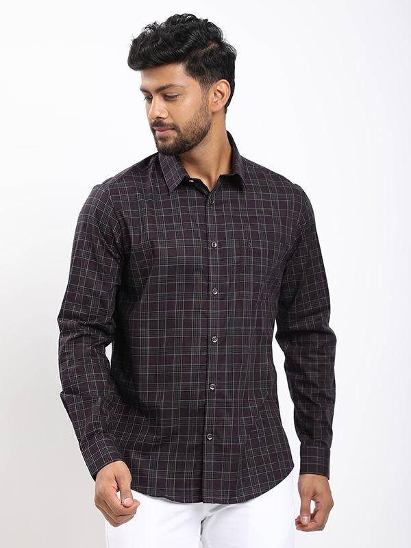 Men Checked Full Sleeve Cotton Shirt