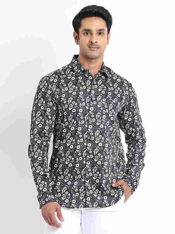Men Printed Full Sleeve Cotton Shirt