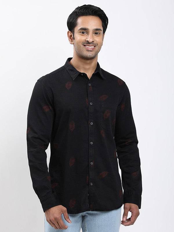Men Printed Full Sleeve Cotton Shirt