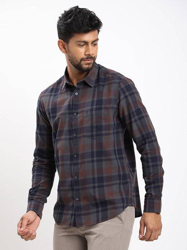 Fairtrade Men Checked Full Sleeve Cotton Shirt