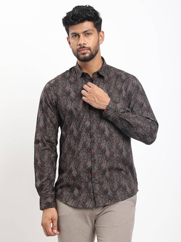 Men Printed Full Sleeve Cotton Shirt