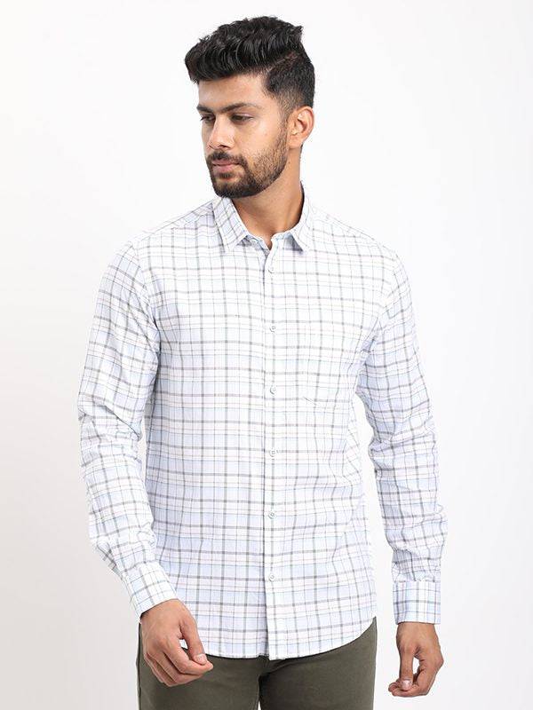 Men Checked Full Sleeve Cotton Shirt