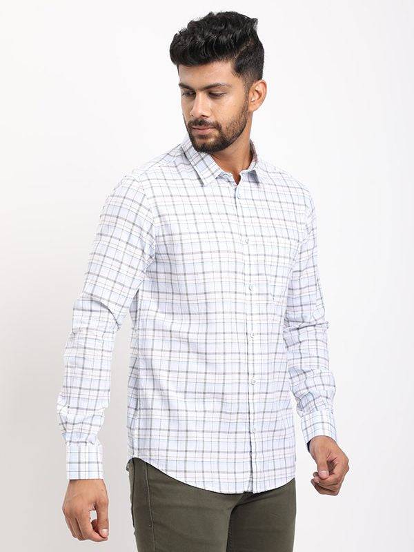 Men Checked Full Sleeve Cotton Shirt