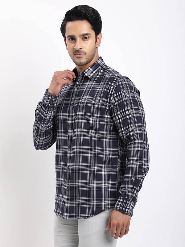 Men Checked Full Sleeve Cotton Shirt