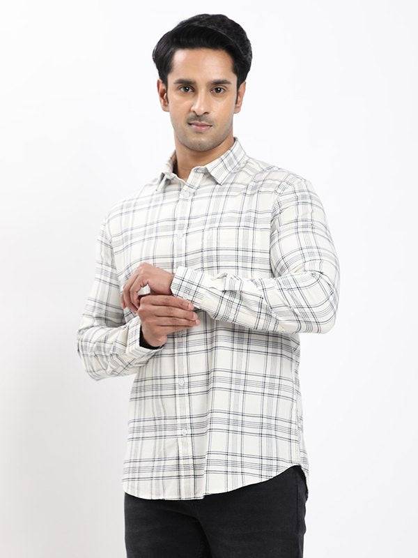 Men Checked Full Sleeve Cotton Shirt