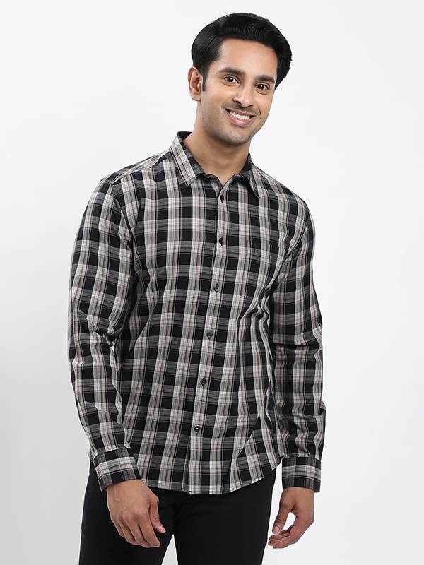 Fairtrade Men Checked Full Sleeve Cotton Shirt